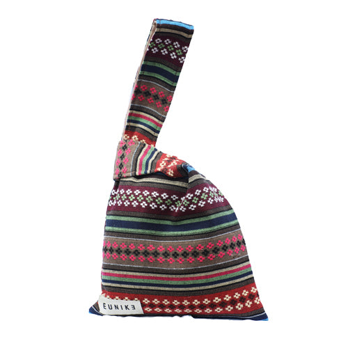 Ruby Stripe Petite Knot Bag