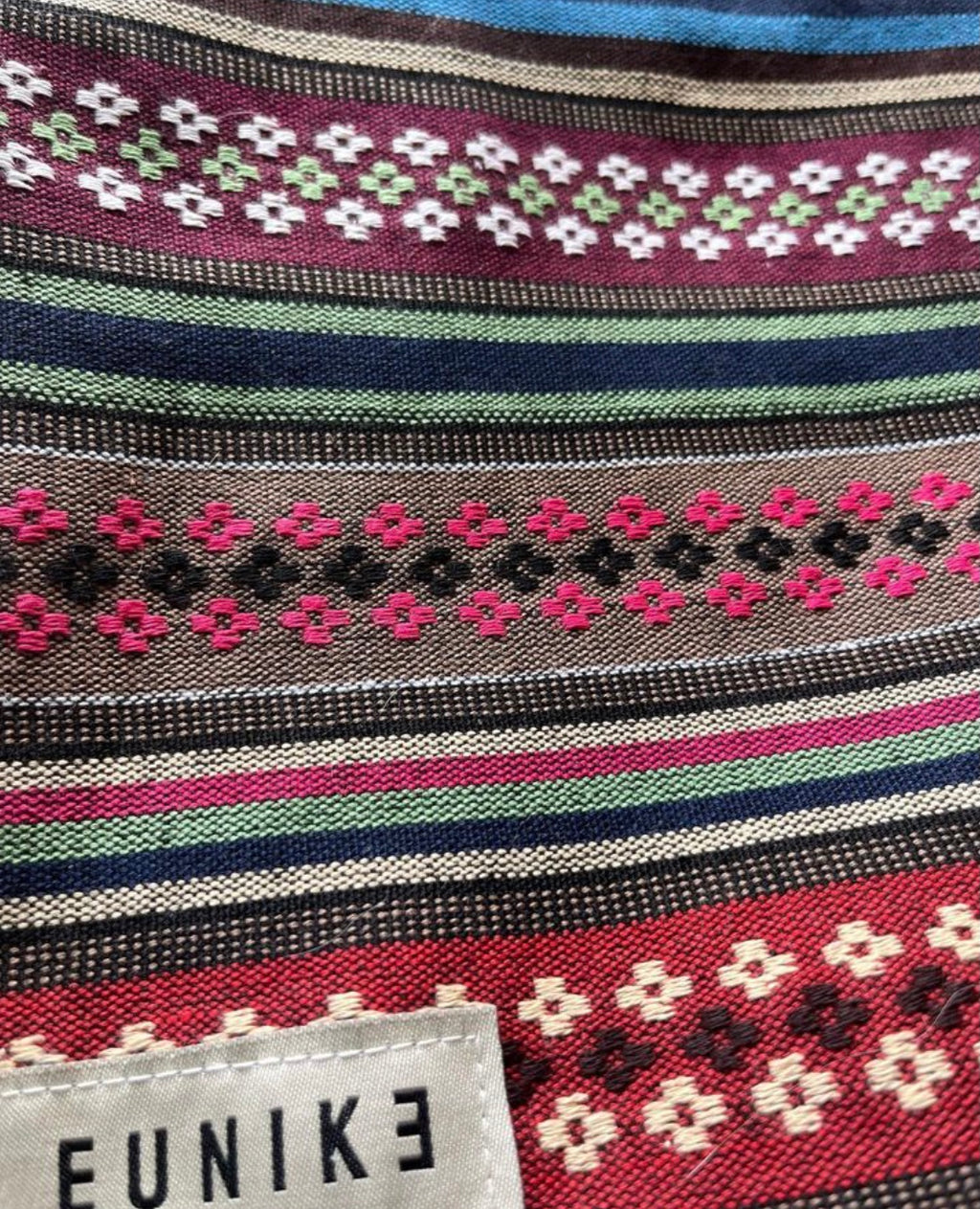 Ruby Stripe Petite Knot Bag