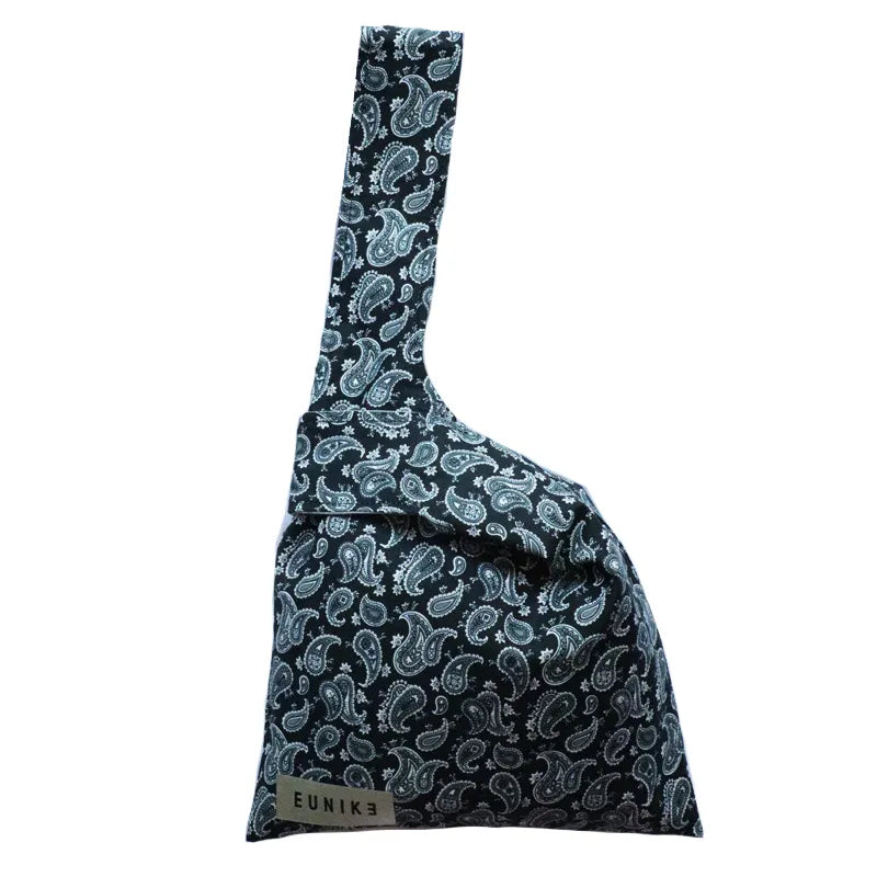 Paisley Noir Petite Knot Bag