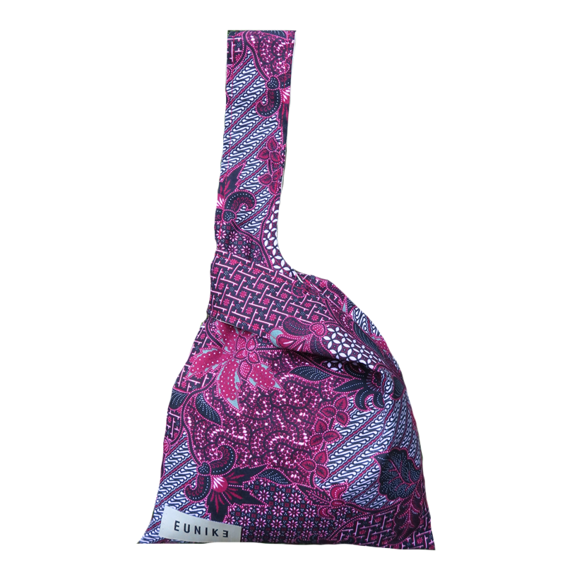 Plum Batik Petite Knot Bag
