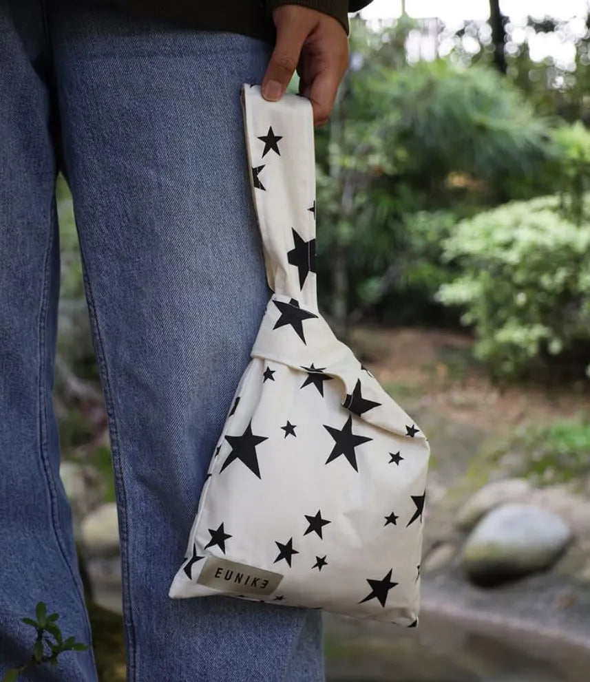 Starry Cream Petite Knot Bag