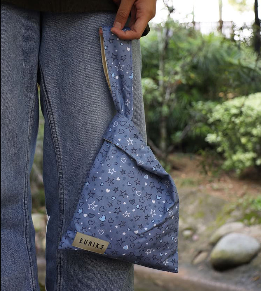 Galaxy Blue Petite Knot Bag
