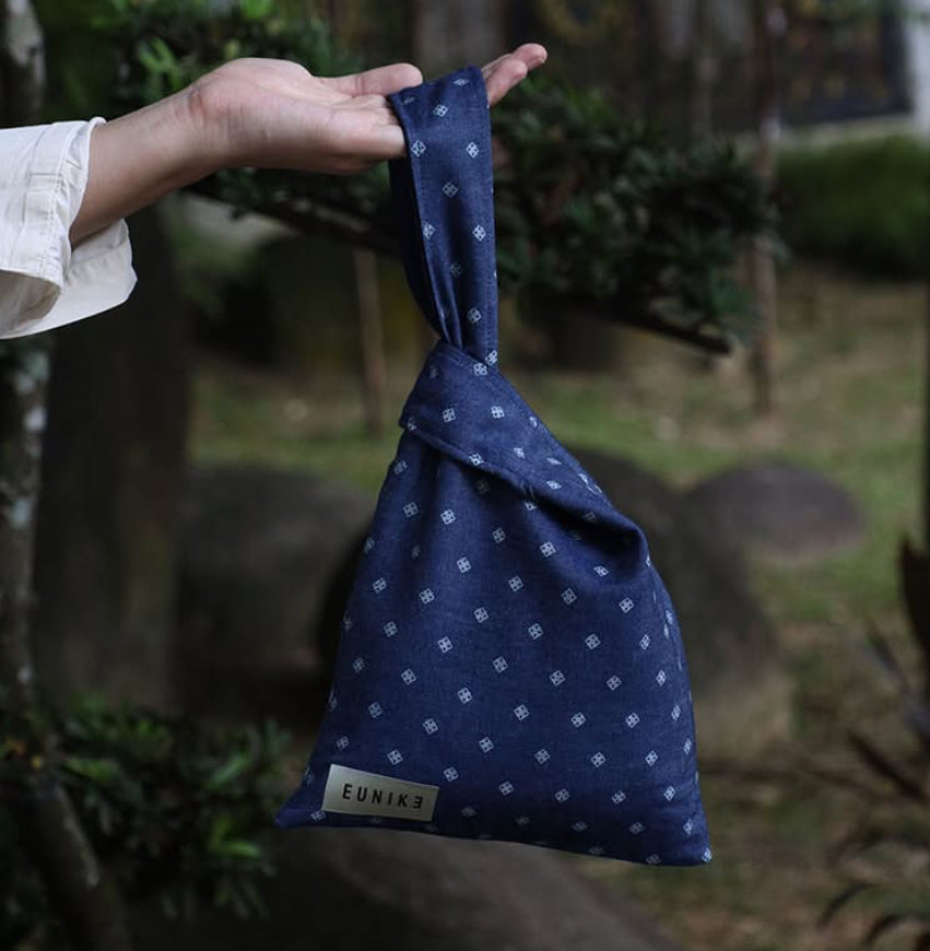 Azure Bloom Petite Knot Bag