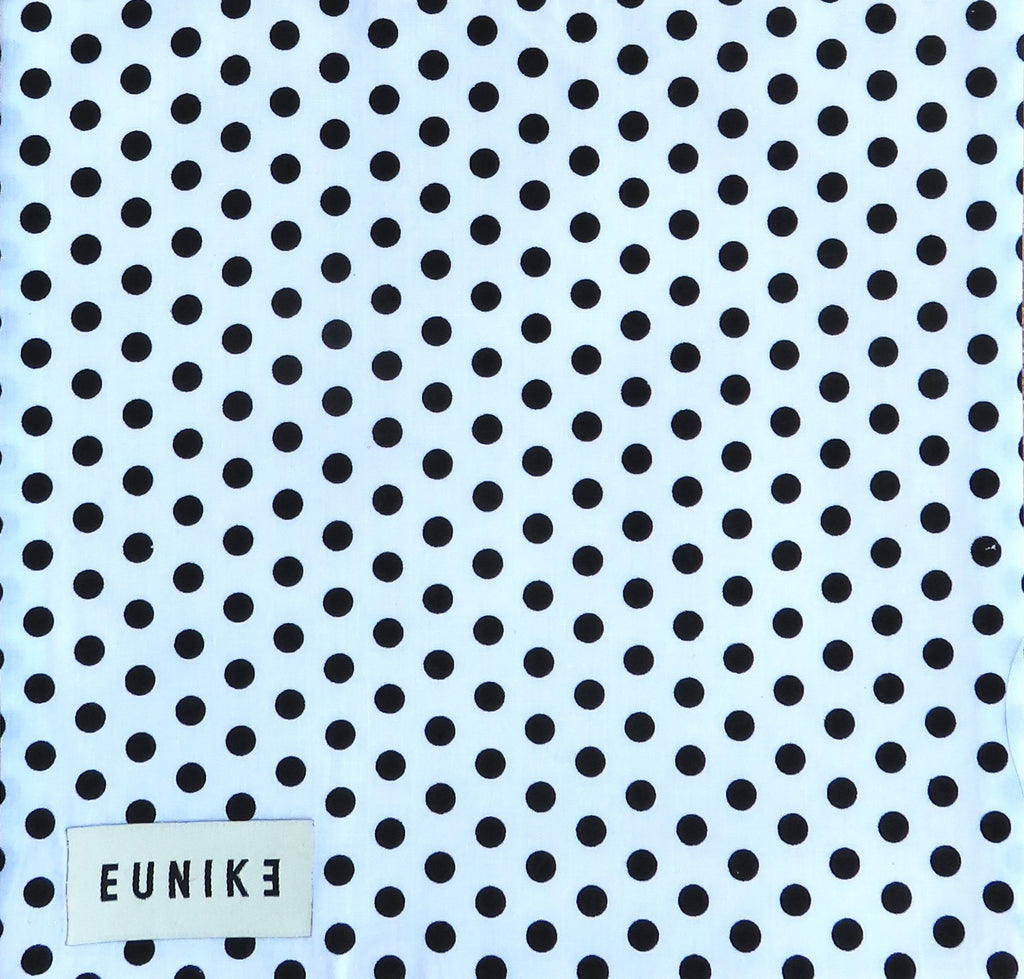 Polka Dots B&W Petite Knot Bag