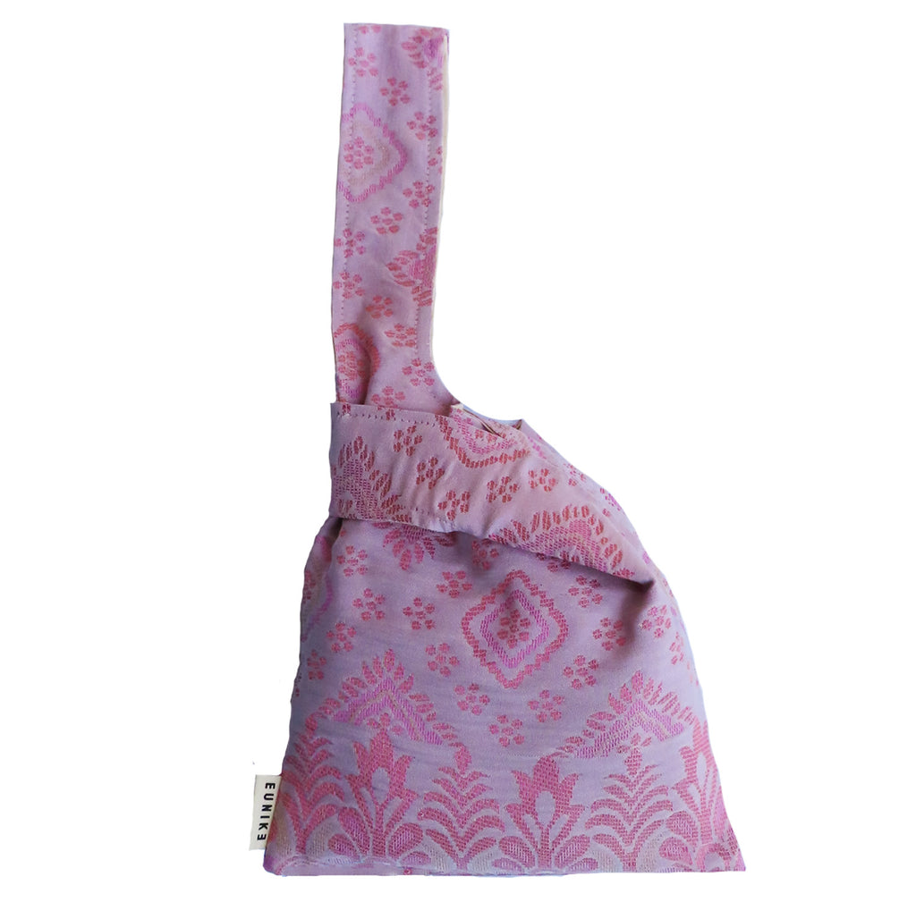 Blush Songket Petite Knot Bag